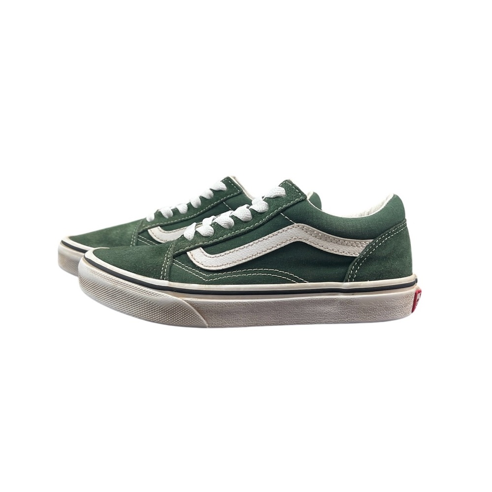Vans Ward Shoes Low Green Suede Size Y2.5